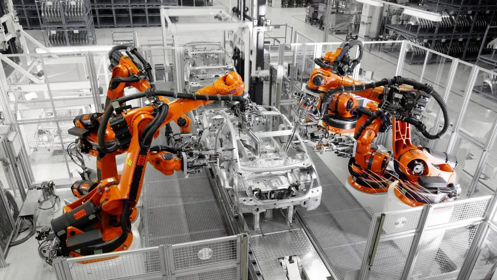 Robotics systems for scalable production lines