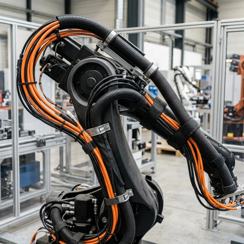 Robot Dresspack Design: Optimizing Cable Management for 6-Axis Manipulators